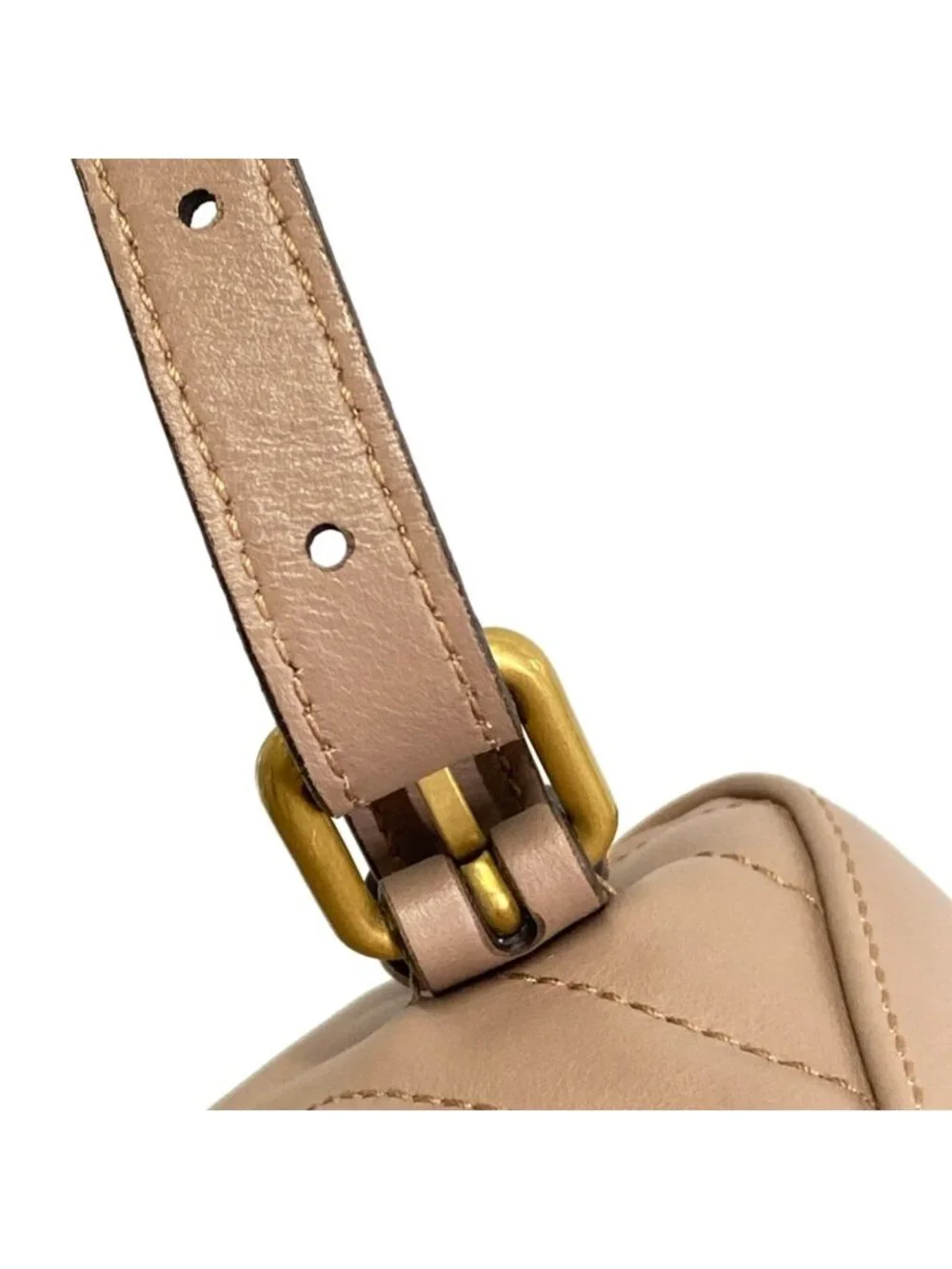 Gucci Backpack GG Marmont Pink Beige Leather